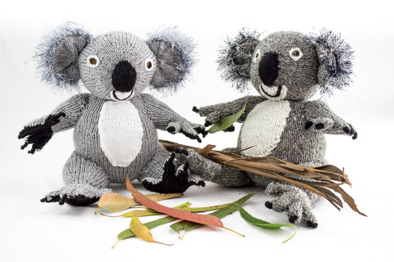 KNITTING PATTERN, Koala Knitting Pattern, Toy Knitting Pattern, Australian Koala Bear, Wildlife Toy, Knitted Softies Pattern, Knit Animal image 5