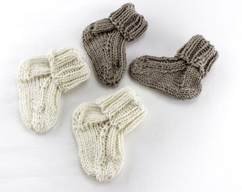 Baby Socks Knitting Pattern: Easy Knit, Sizes 0-4 Years (Instant Download)