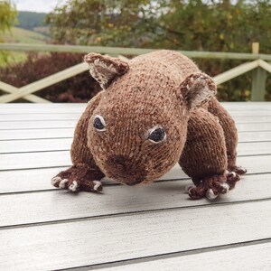 Modèle de tricot jouet wombat : animal australien réaliste (téléchargement PDF) image 6