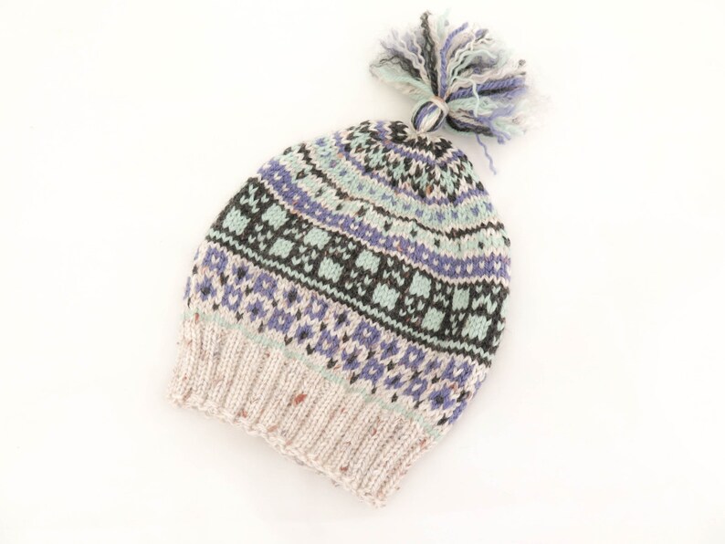 KNITTING PATTERN Knit Hat Scandinavian Knit Hat Tassel Hat Etsy Australia