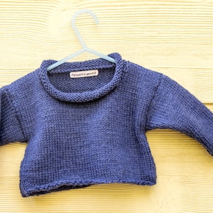 KNITTING PATTERN, Baby Sweater, Baby Jumper, Easy Baby Sweater Pattern ...