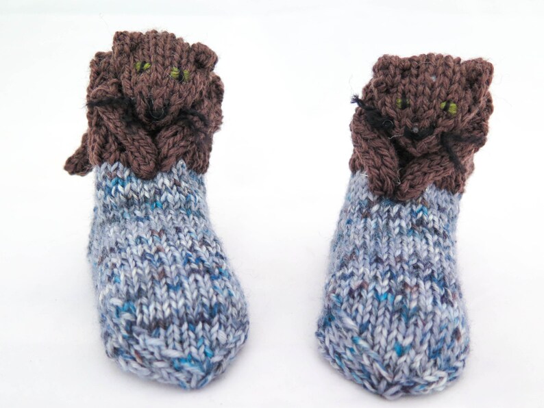 KNITTING PATTERN Novelty Baby Socks Cat Socks Toddler Etsy UK