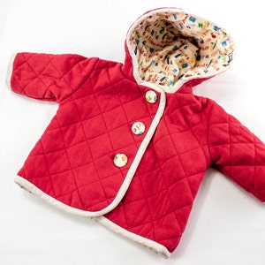 SEWING PATTERN, Baby Jacket Sewing Pattern, Baby Jacket Pattern, Quilted Baby Jacket Pattern, Jacket With Hood Sewing Pattern, PDF Pattern