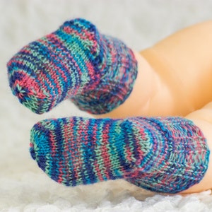 Sample KNITTING PATTERN, Baby Socks Sample Pattern, Free Baby Knitting Pattern, Newborn Socks Knitting Pattern, Pdf, Instant Download image 2