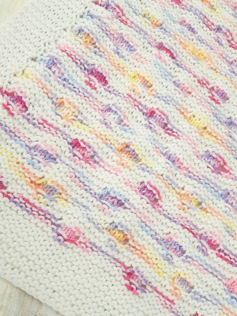 KNITTING PATTERN Row Your Boat Baby Blanket Modern Baby Etsy