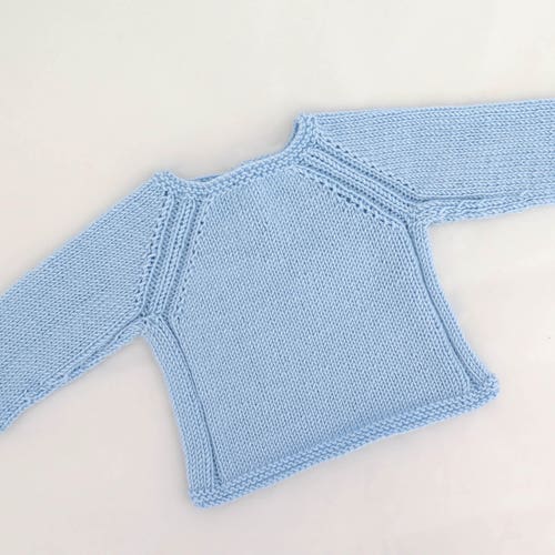KNITTING PATTERN Raglan Sweater Top 