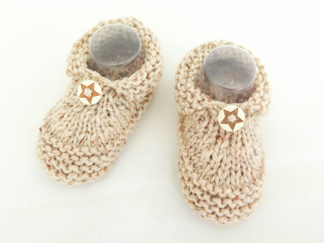 KNITTING PATTERN Baby Slippers Pattern Easy Booties Pattern Etsy