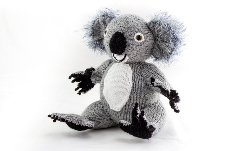 KNITTING PATTERN, Koala Knitting Pattern, Toy Knitting Pattern, Australian Koala Bear, Wildlife Toy, Knitted Softies Pattern, Knit Animal image 4
