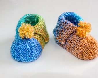 KNITTING PATTERN, PDF, Super Easy Baby Booties, Garter Stitch  Booties Knitting Pattern, Beginners Pattern, Easy Booties Pattern,