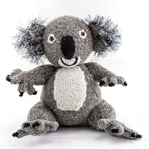 KNITTING PATTERN, Koala Knitting Pattern, Toy Knitting Pattern, Australian Koala Bear, Wildlife Toy, Knitted Softies Pattern, Knit Animal image 2