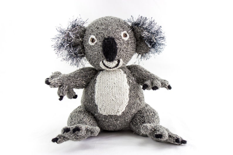 KNITTING PATTERN, Koala Knitting Pattern, Toy Knitting Pattern, Australian Koala Bear, Wildlife Toy, Knitted Softies Pattern, Knit Animal image 2
