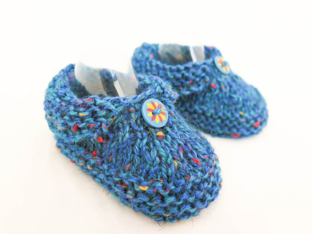 KNITTING PATTERN, Baby Slippers Pattern, Easy Booties Pattern, Toddler