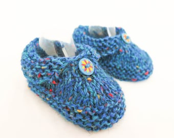 Baby Slippers Knitting Pattern: Easy Knit Booties, 7 Sizes (PDF Pattern)