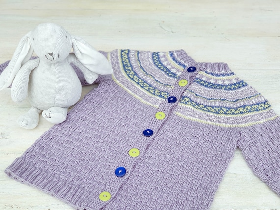 baby fair isle cardigan knitting pattern
