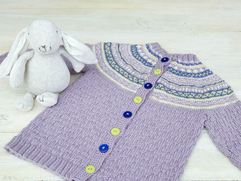 baby fair isle cardigan