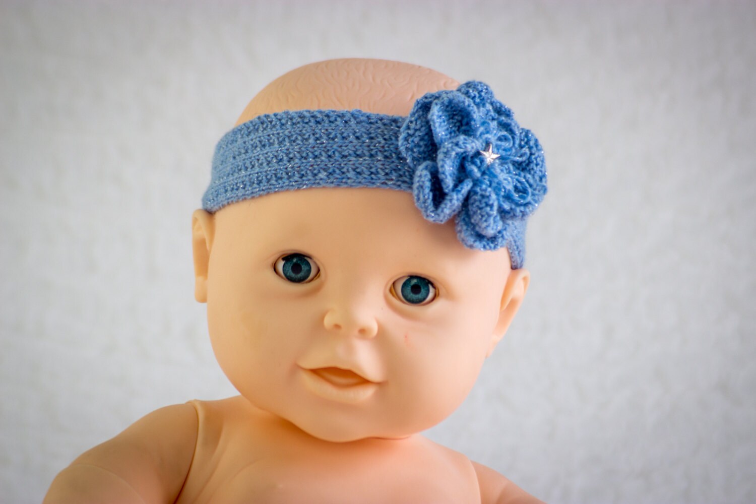 KNITTING PATTERN Baby Headband Knit Flower Headband Knit Etsy