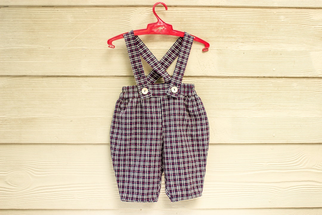 SEWING PATTERN, Baby Boys Pants With Braces, Baby Trousers Sewing