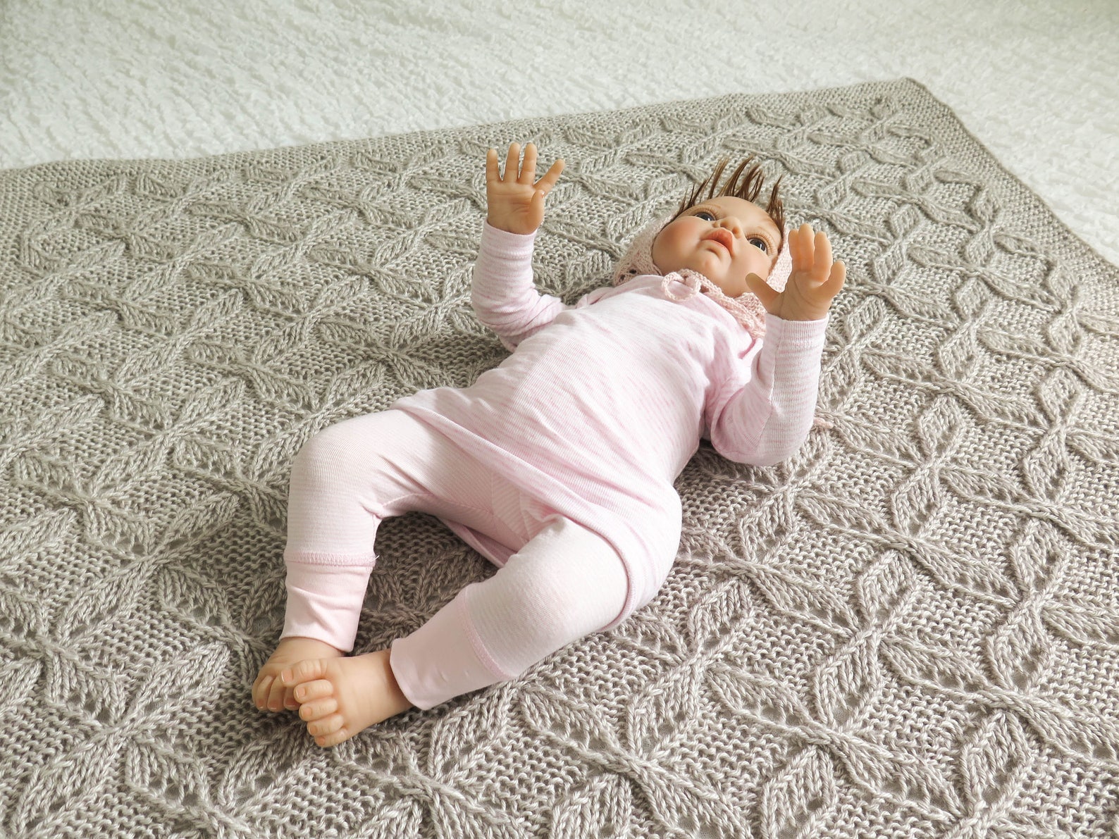 KNITTING PATTERN Baby Blanket 3 Sizes Stroller Receiving Etsy Australia