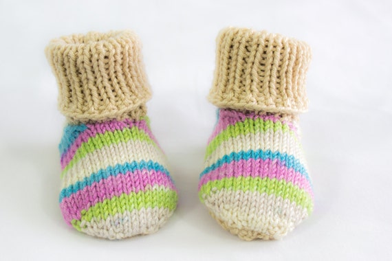 Baby Slippers Knitting Pattern: Non-Slip Toddler Slippers (PDF)