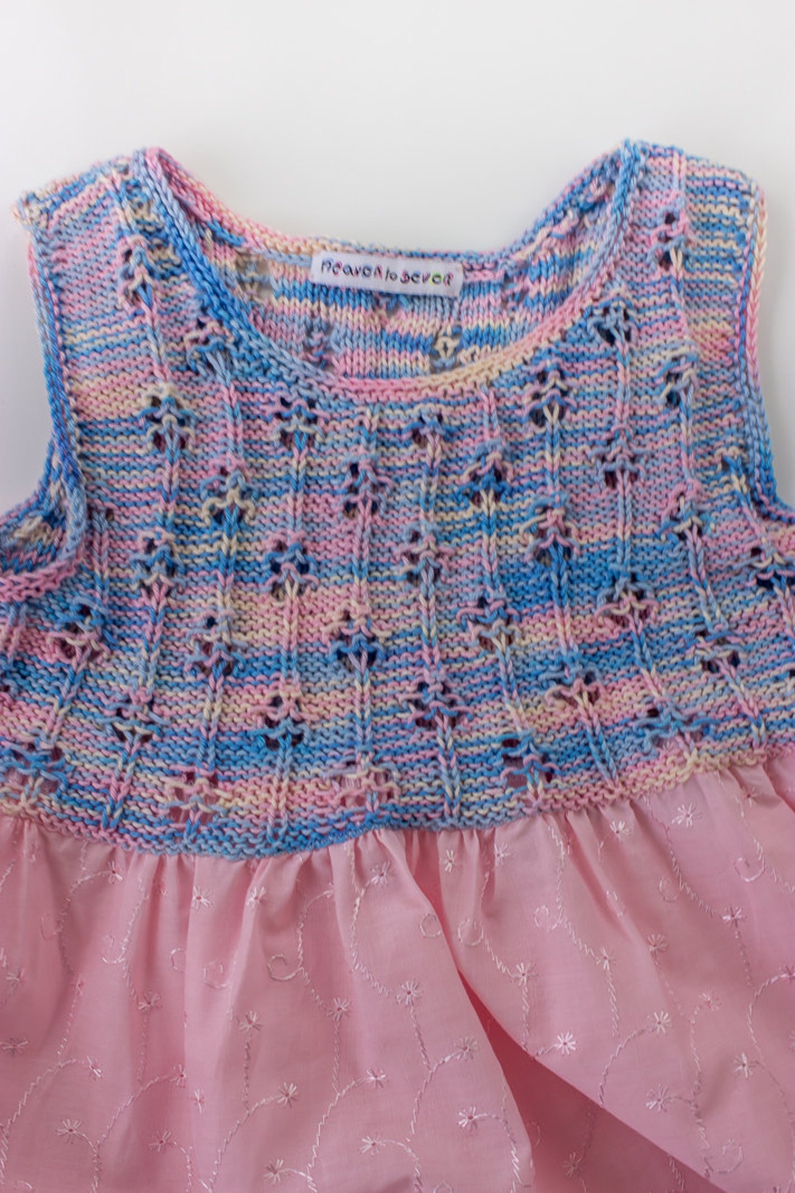 KNITTING PATTERN Girls Summer Dress Girls Knit Top Dress Etsy