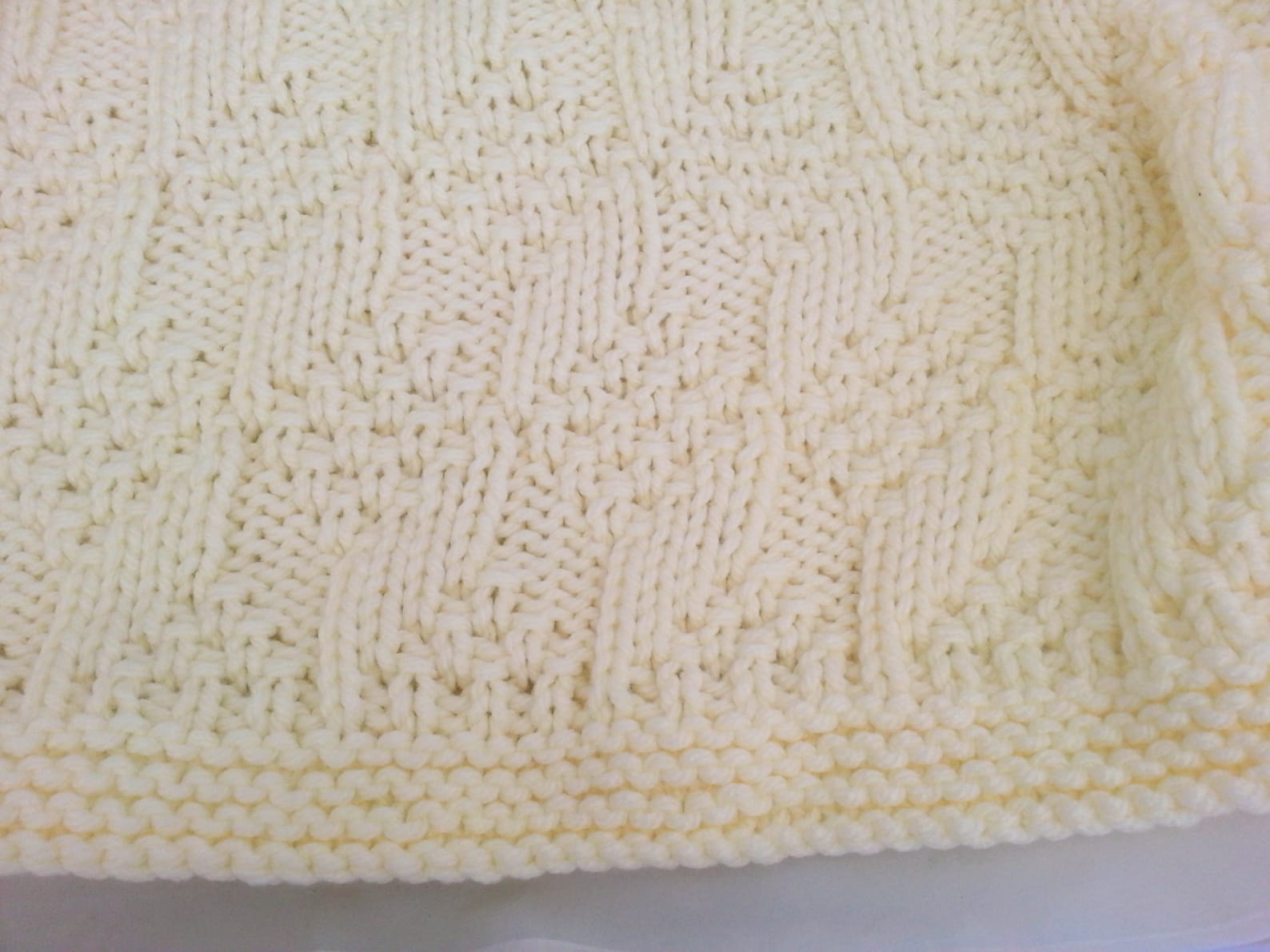 KNITTING PATTERN Baby Blanket Bulky Yarn Modern Baby Etsy Australia