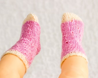 KNITTING PATTERN Baby Socks Tube Socks Knitted Magic Spiral | Etsy