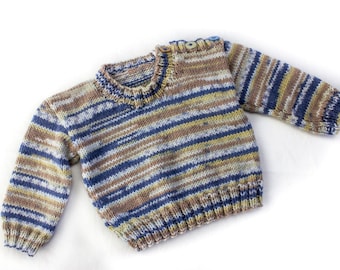 Patrón de suéter abotonado en los hombros: Diseño fácil para niños (PDF)