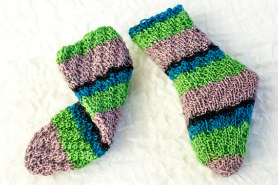 Hiver Nouvelles chaussettes pour enfants Double aiguille Brodée