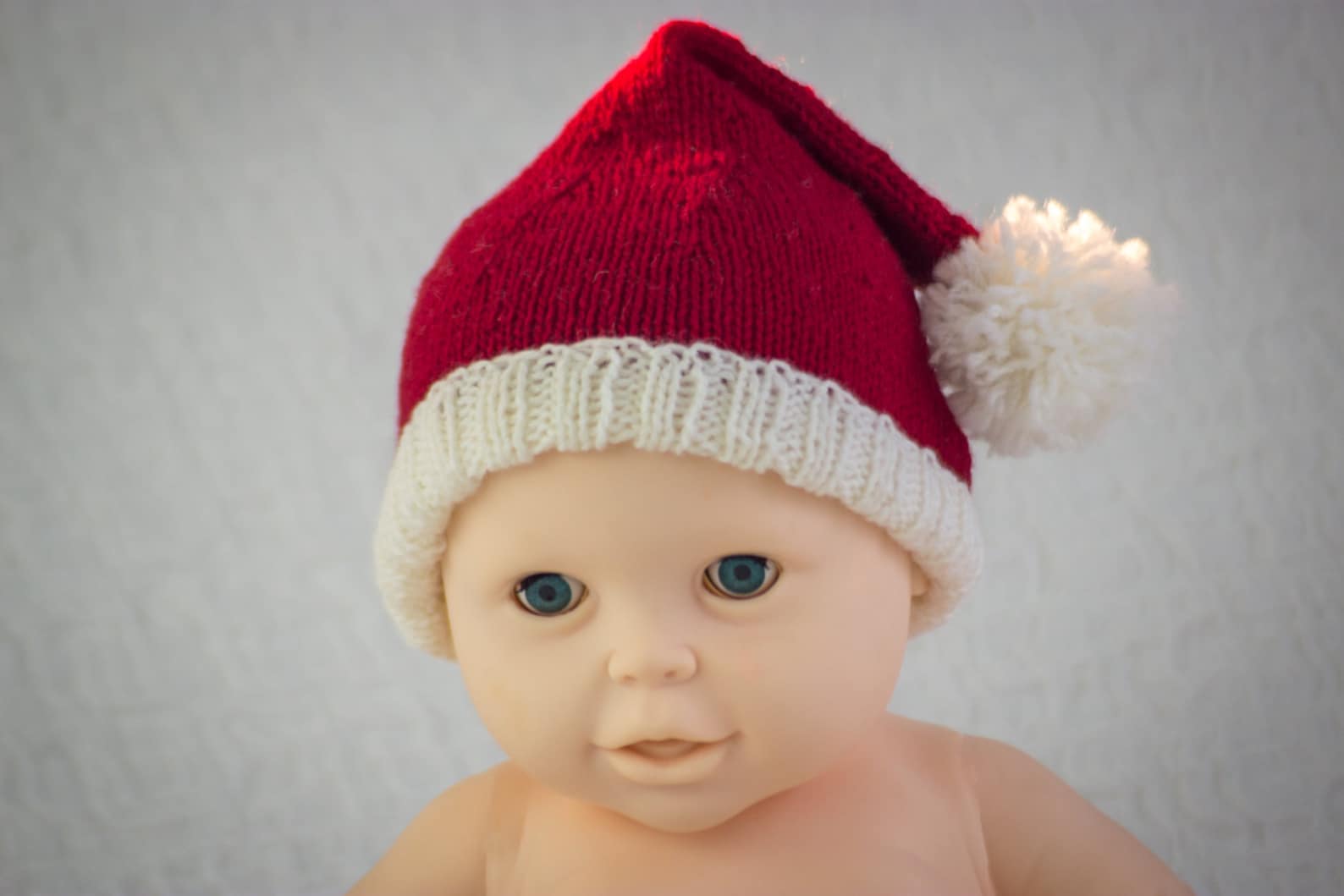 KNITTING PATTERNPDF Baby Santa Hat Pompom Hat Pixie Hat Etsy