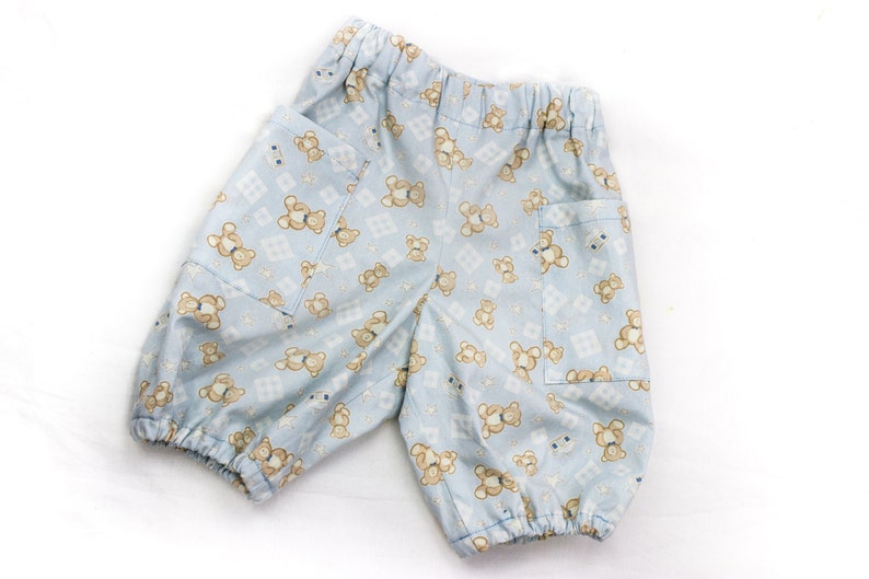 SEWING PATTERN, Unisex Pants Pattern, Baby Shorts Pattern, Elastic Waistband, Baby Trousers Pattern, Cute Baby Pants, PDF, Girls and Boys image 3