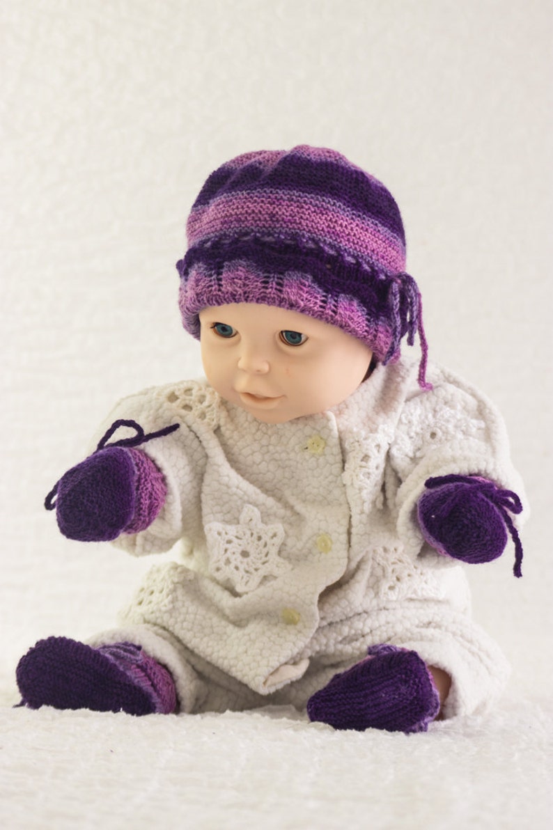 INSTANT DOWNLOAD PATTERN Lace Fold Down Cuff Mittens With I-cord Ties ...