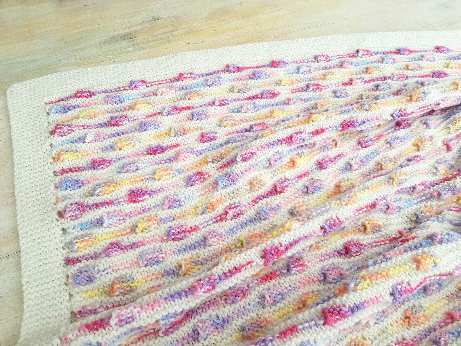 KNITTING PATTERN Row Your Boat Baby Blanket Modern Baby Etsy