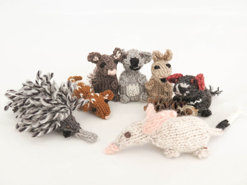 KNITTING PATTERN Australian Animals Woolly Wildlife Koala Etsy