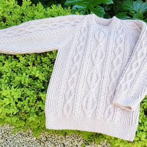 Colin Cable Knit Sweater Pattern: Seamed Boys Jumper (PDF)