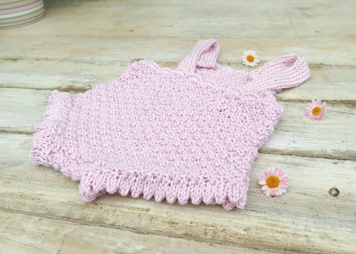 KNITTING PATTERN Baby Girl Romper Knit Romper Onsie Retro Etsy Australia