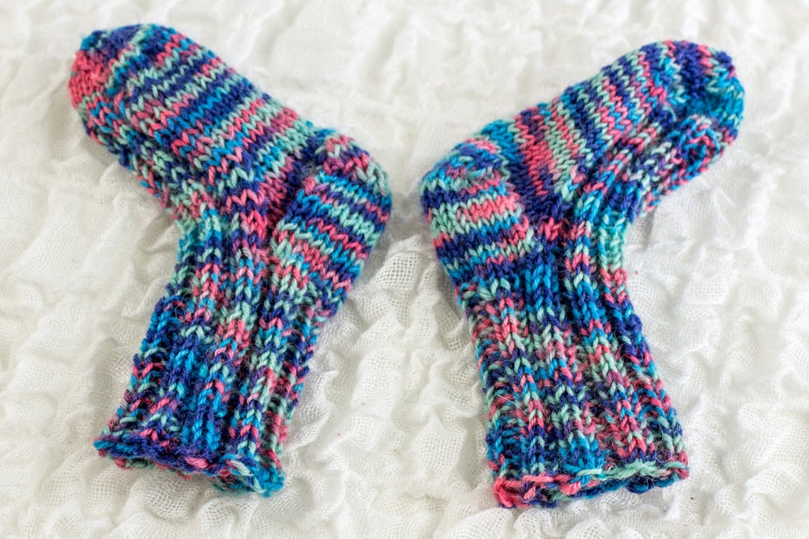 Sample KNITTING PATTERN Baby Socks Sample Pattern Free Baby - Etsy