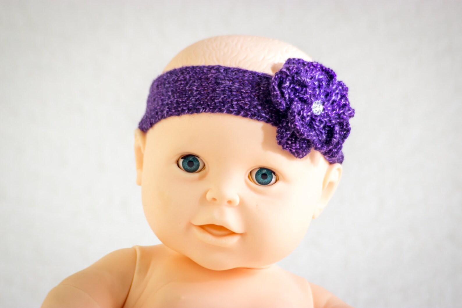 KNITTING PATTERN Baby Headband Knit Flower Headband Knit Etsy