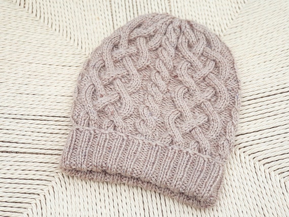 Cable Knit Baby Beanie Pattern: Aran Winter Hat (PDF Pattern)