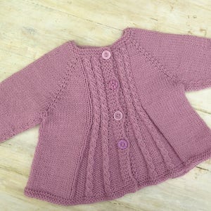 KNITTING PATTERN, Girls Cardigan Billy's Girl, Baby, Toddler, Flared ...