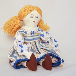 Dress-Up Rag Doll Sewing Pattern: Vintage Style Fleur Doll (PDF)