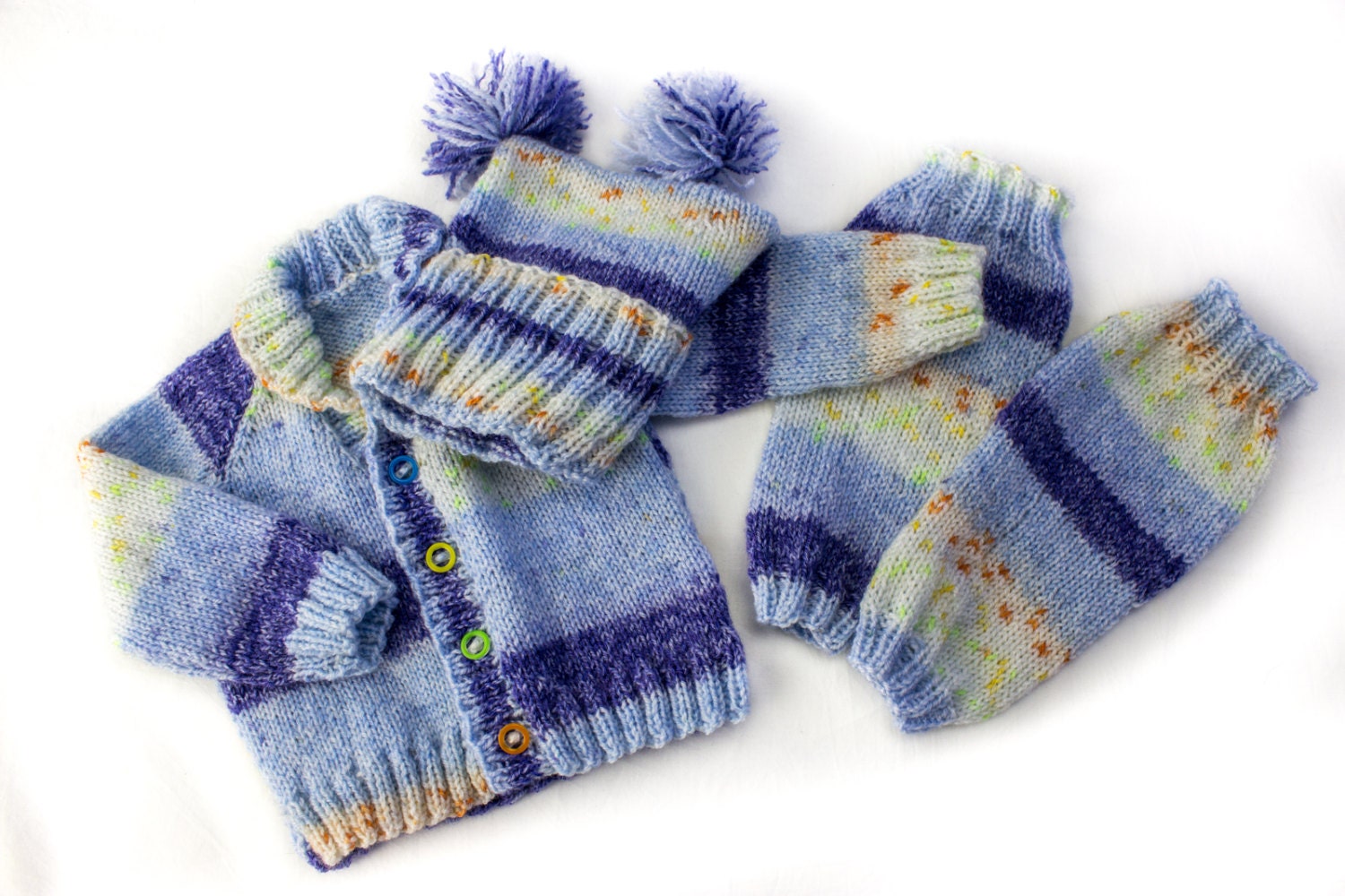 KNITTING PATTERN Shawl Collar Cardigan 6 Sizes Baby Etsy