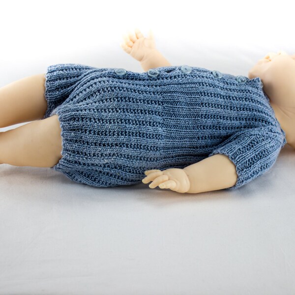 Baby Jumpsuit Knitting Pattern Etsy