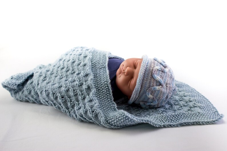 KNITTING PATTERN Baby Blanket Knitting Pattern 8 Ply Yarn Etsy