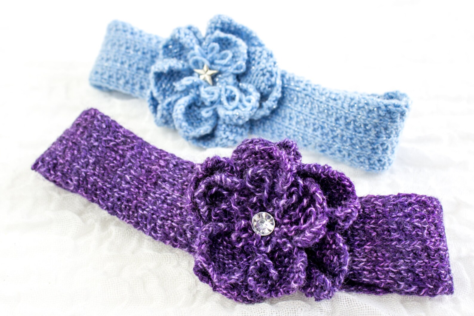KNITTING PATTERN Baby Headband Knit Flower Headband Knit Etsy