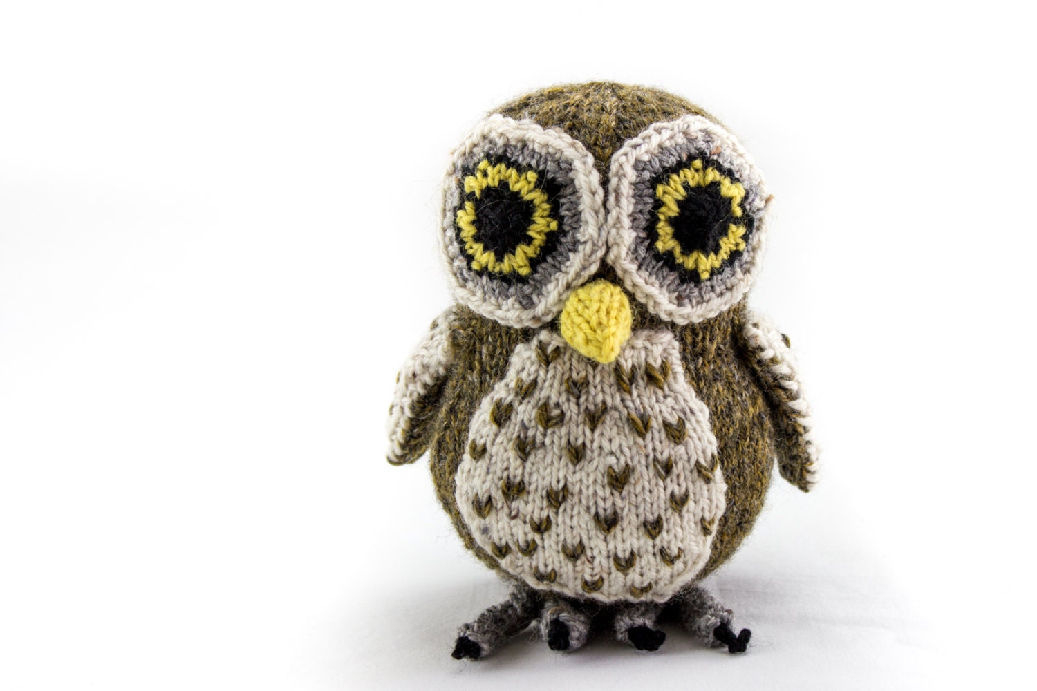 Knitted Boobook Owl Toy Pattern: Australian Wildlife Softie (PDF)