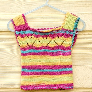 Baby Vest Knitting Pattern: Vintage Inspired Lace Top (PDF Pattern)