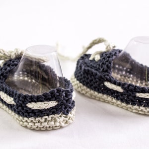 KNITTING PATTERN, Baby Boat Shoes, Easy Knit, Baby Boy Booties, Summer Booties, Newborn Baby, Boat Shoes, Beginners Knitting Pattern image 3