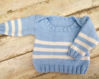 Breipatroon trui envelophals: baby, peuter, kinderen (pdf)