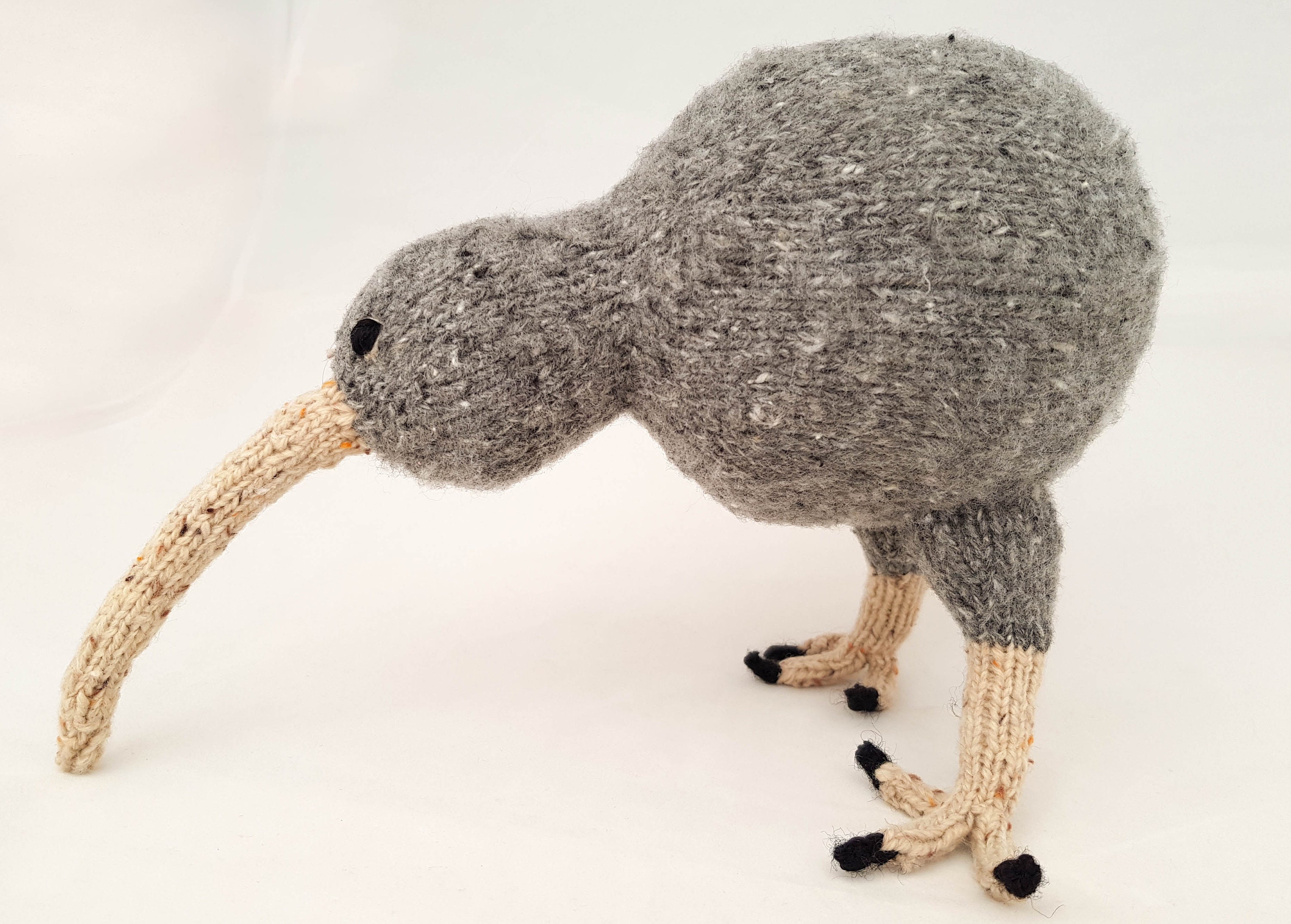 Iwi Bird Pattern Kiwi Bird Knitting Pattern: Soft Toy, Endangered Animal (PDF) - Etsy