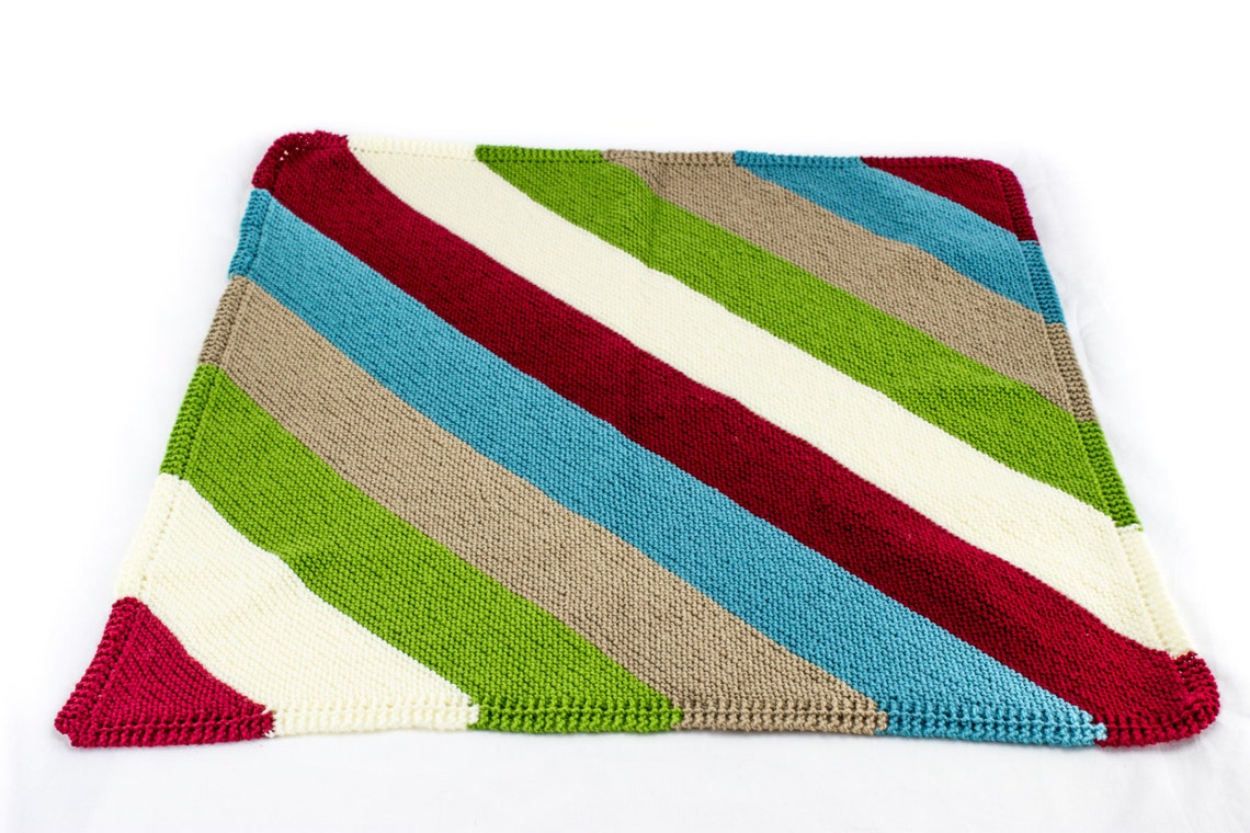 KNITTING PATTERN Baby Blanket Reversible Knit Baby Blanket Etsy